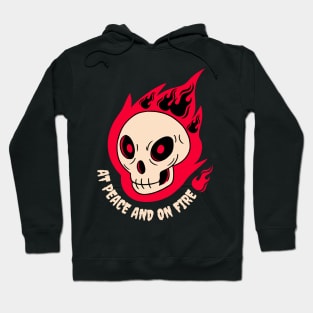 At peace and on fire Hoodie